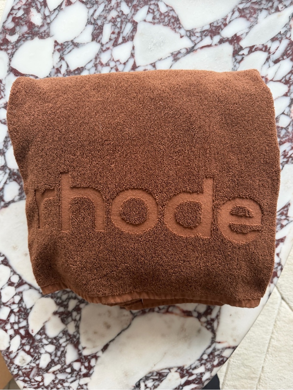 RHODE Chocolate Brown Plush Towel